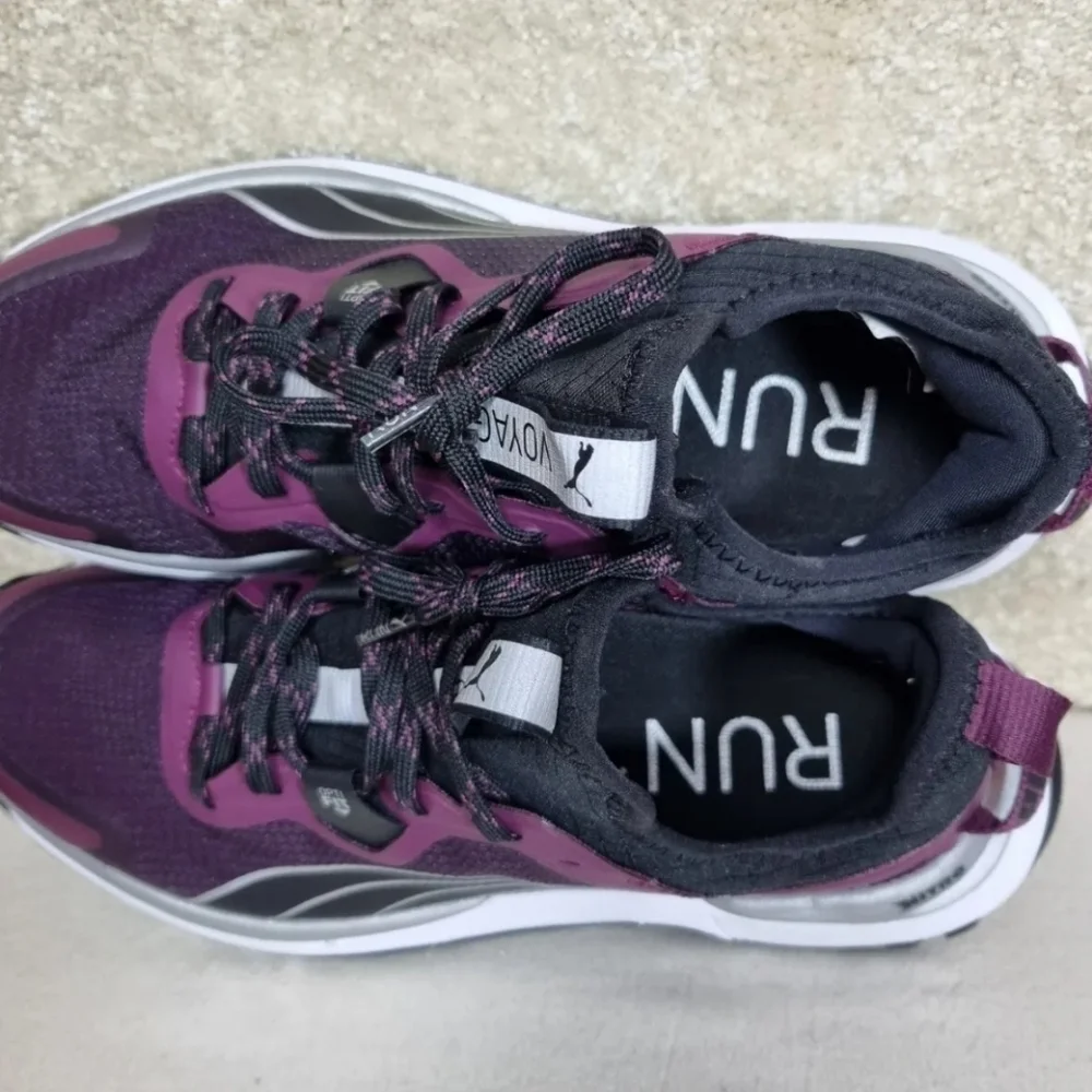 Puma Voyage Nitro Trainer Womens Size 6 Trail Running Purple Black White - Picture 7 of 8